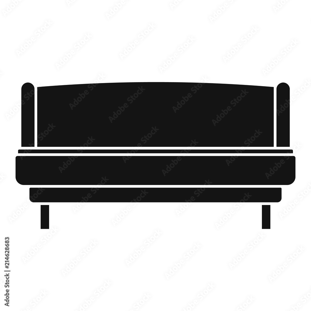 Poster strong sofa icon. simple illustration of strong sofa vector icon for web design isolated on white ba