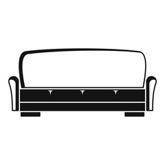 Sofa icon. Simple illustration of sofa vector icon for web design isolated on white background