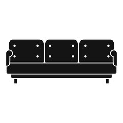 Pillow sofa icon. Simple illustration of pillow sofa vector icon for web design isolated on white background