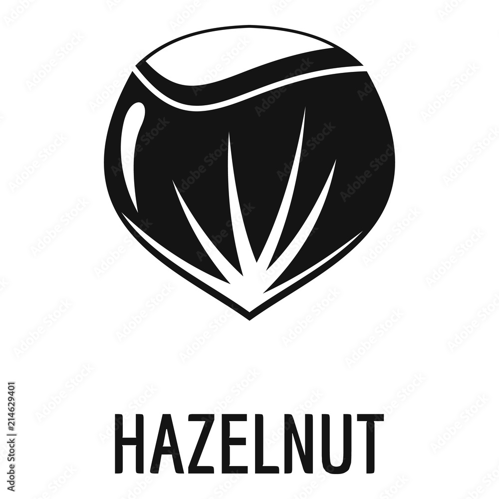 Poster hazelnut icon. simple illustration of hazelnut vector icon for web design isolated on white backgrou