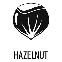 Hazelnut icon. Simple illustration of hazelnut vector icon for web design isolated on white background