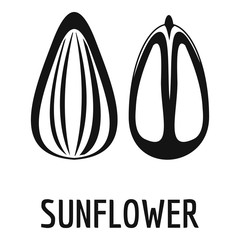 Sunflower seed icon. Simple illustration of sunflower seed vector icon for web design isolated on white background