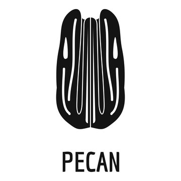 Pecan icon. Simple illustration of pecan vector icon for web design isolated on white background