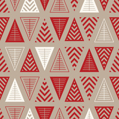 Winter holidays seamless pattern