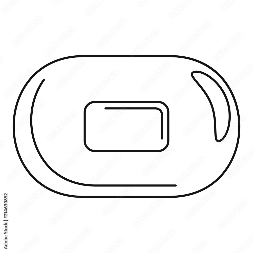 Aufkleber soap icon. outline illustration of soap vector icon for web design isolated on white background