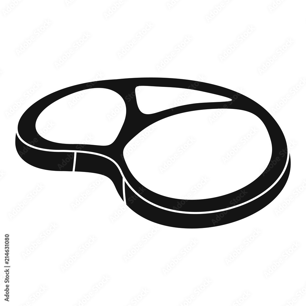 Aufkleber tbone steak icon. simple illustration of tbone steak vector icon for web design isolated on white ba