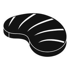 American steak icon. Simple illustration of american steak vector icon for web design isolated on white background