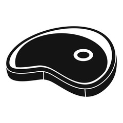 Cow steak icon. Simple illustration of cow steak vector icon for web design isolated on white background