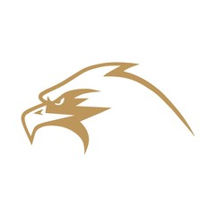  Gold Eagle Logo Design Vector 