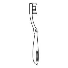 Flex toothbrush icon. Outline illustration of flex toothbrush vector icon for web design isolated on white background