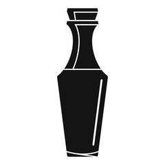 Glass bottle icon. Simple illustration of glass bottle vector icon for web design isolated on white background
