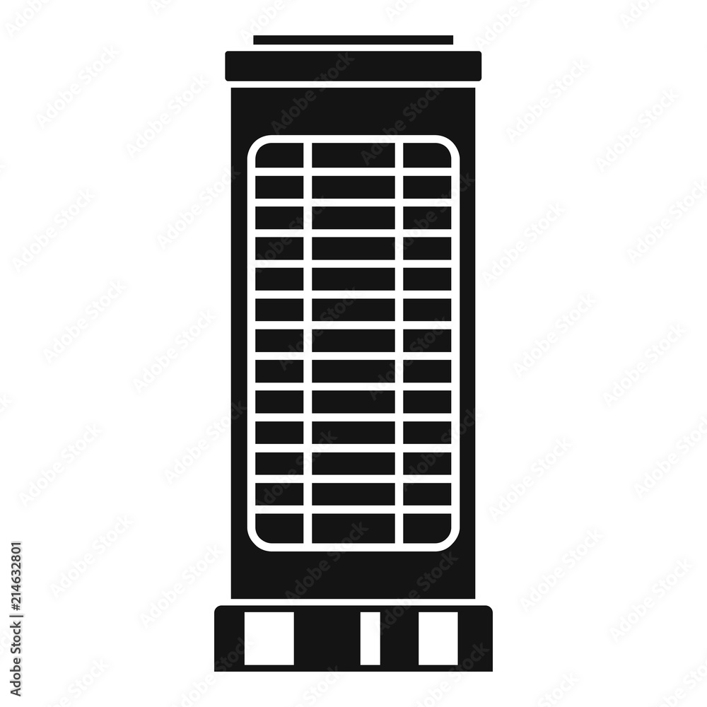 Poster heater stand icon. simple illustration of heater stand vector icon for web design isolated on white 
