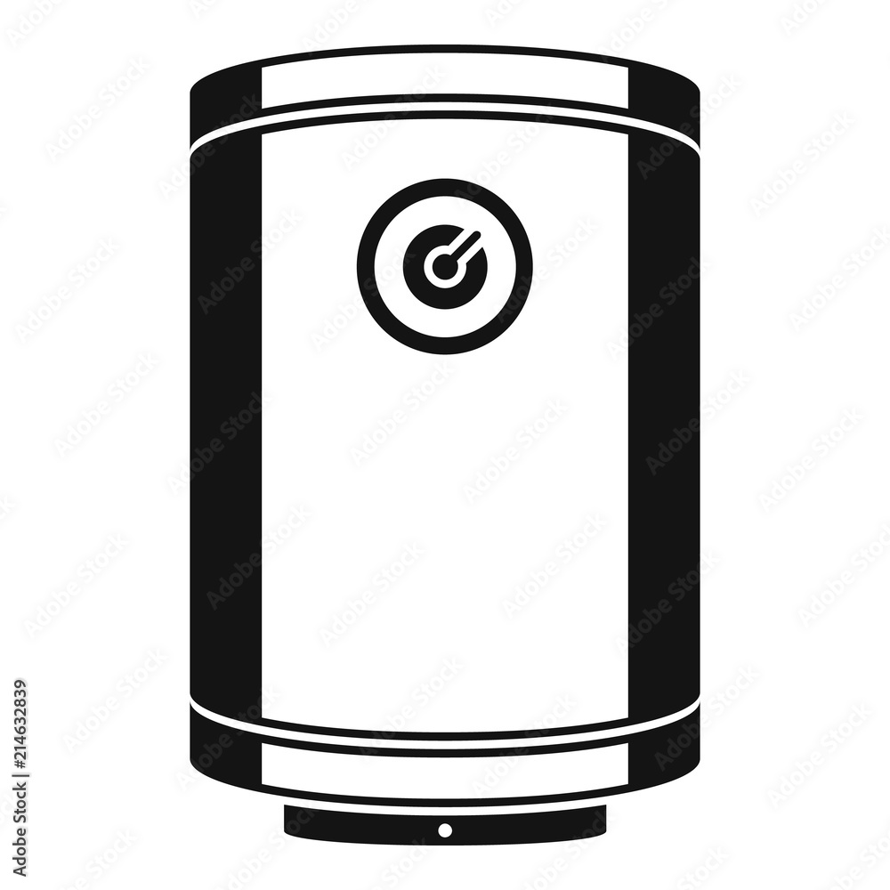 Poster boiler icon. simple illustration of boiler vector icon for web design isolated on white background
