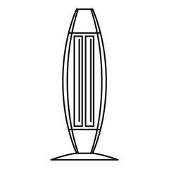 Home heater icon. Outline illustration of home heater vector icon for web design isolated on white background