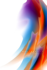 Holographic paint explosion design, fluid colors flow, colorful storm. Liquid mixing colours motion concept, trendy abstract background layout template for business presentation, app wallpaper banner