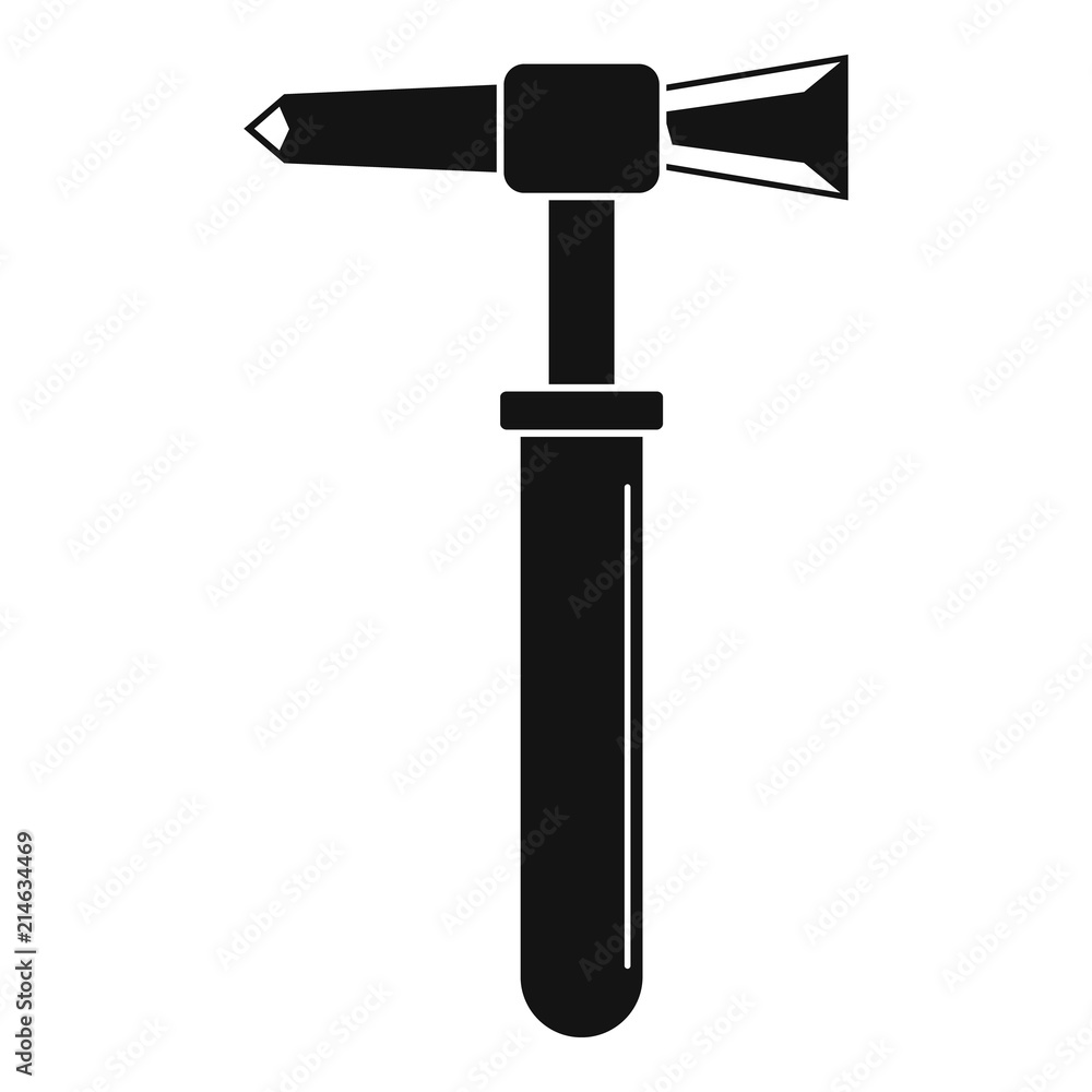 Poster hammer tool icon. simple illustration of hammer tool vector icon for web design isolated on white ba