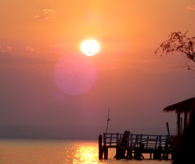 Sol de atardecer