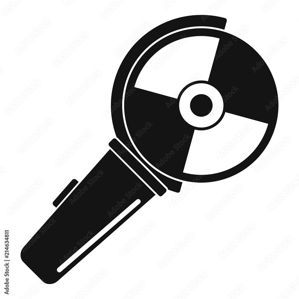 Poster angle grinder icon. simple illustration of angle grinder vector icon for web design isolated on whit