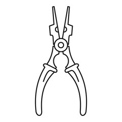 Cable cut tool icon. Outline illustration of cable cut tool vector icon for web design isolated on white background