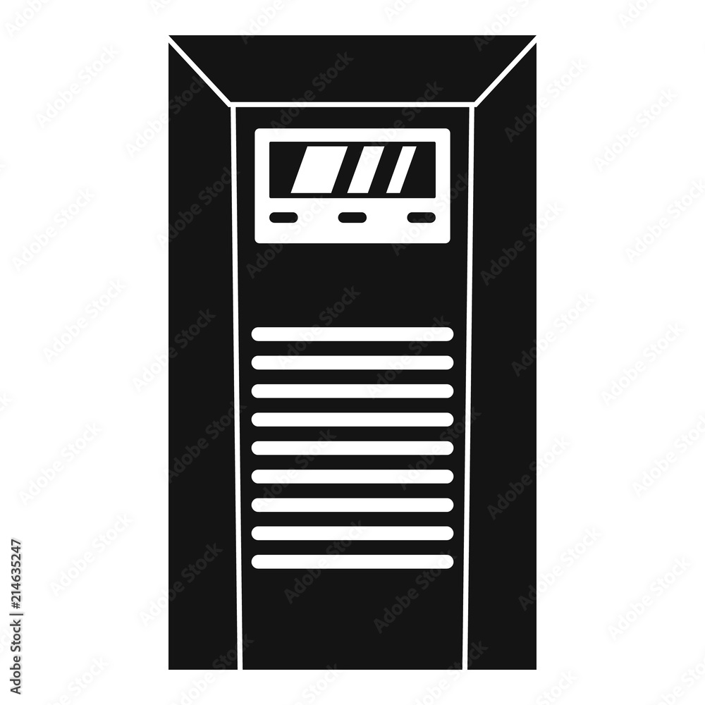 Poster electrical tool box icon. simple illustration of electrical tool box vector icon for web design isol