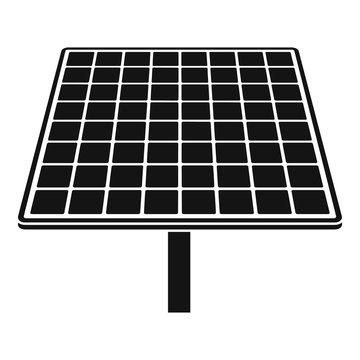 Solar brand panel icon. Simple illustration of solar brand panel vector icon for web design isolated on white background