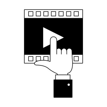 Video player symbol vector illustration graphic design