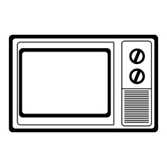 Small oven kitchen appliance vector illustration graphic design