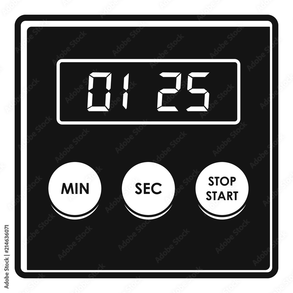 Poster alarm clock icon. simple illustration of alarm clock vector icon for web design isolated on white ba