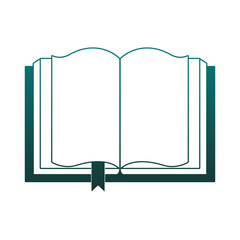 Book open isolated vector illustration graphic design