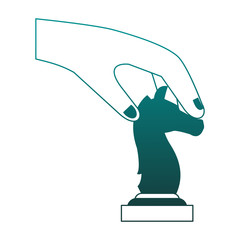 Horse chess piece vector illustration graphic design