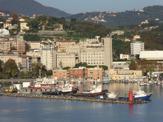 Fototapeta na wymiar Livorno - Idylle am Meer