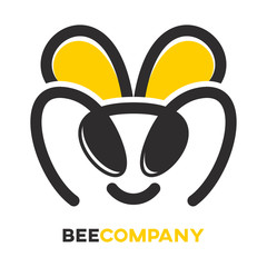 Modern bee logo