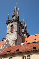 Fototapeta premium Towers, Church of Mother of God before Tyn