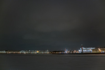 Fototapeta na wymiar view of winter St. Petersburg