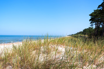 Baltic sea coast next to Liepaja, Latvia.