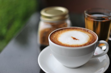 Coffee, drink in the morning.