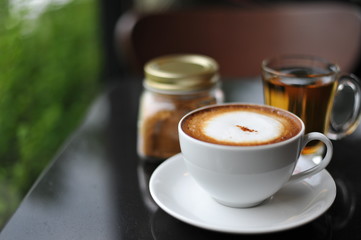 Coffee, drink in the morning.