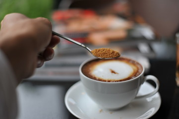Coffee, drink in the morning.