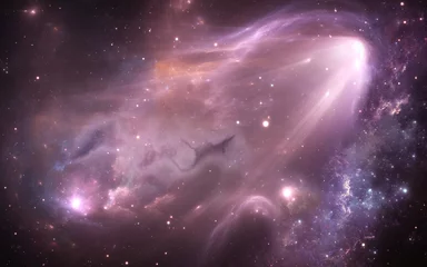 Weltraumnebel mit Sternen. Zur Verwendung mit Projekten in Wissenschaft, Forschung und Bildung. © Peter Jurik