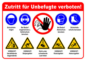 Schild schutzbrille
