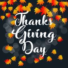 Leaves of Thanks given design