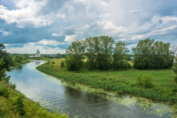 Obraz premium Beautiful landscape in the ancient city of Suzdal, Russia.