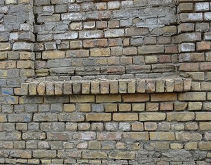 Old city brick wall texture background