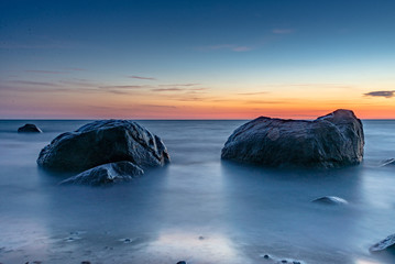 Baltic Sea on the island of Rügen at Dranske
