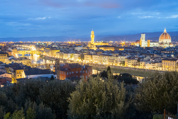 Obraz premium Sunset over Florence, Italy