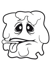 thermometer husten schnupfen bazille virus bakterie ansteckend krank monster schleimig schleim ekelig horror halloween böse frech comic cartoon clipart