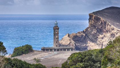 Old Lighthouse of Ponta dos Capelinhos (Faial Island, Azores)