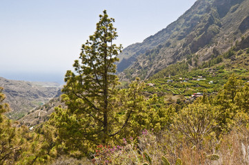 Blick in die Caldera de Taburiente La Palma