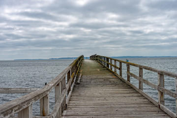 Pier in Sassnitz on the island of Ruegen