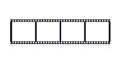 Film roll on a white background illustration